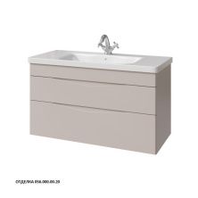 Caprigo Тумба с раковиной LENTO 100 см, светло бежевая, эмаль