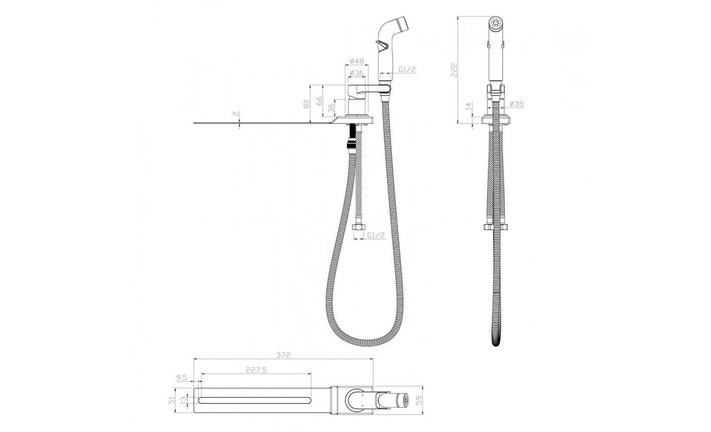 Приобрести lemark смеситель solo с гигиеническим душем, хром/белый lm7170cw