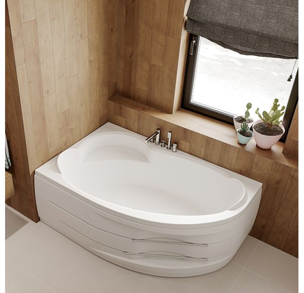 Приобрести акриловая ванна mirsant массандра premium 170х110 l