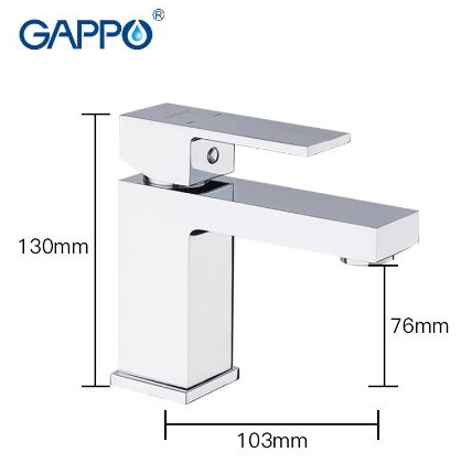 Приобрести gappo смеситель для раковины g1039, хром 84294