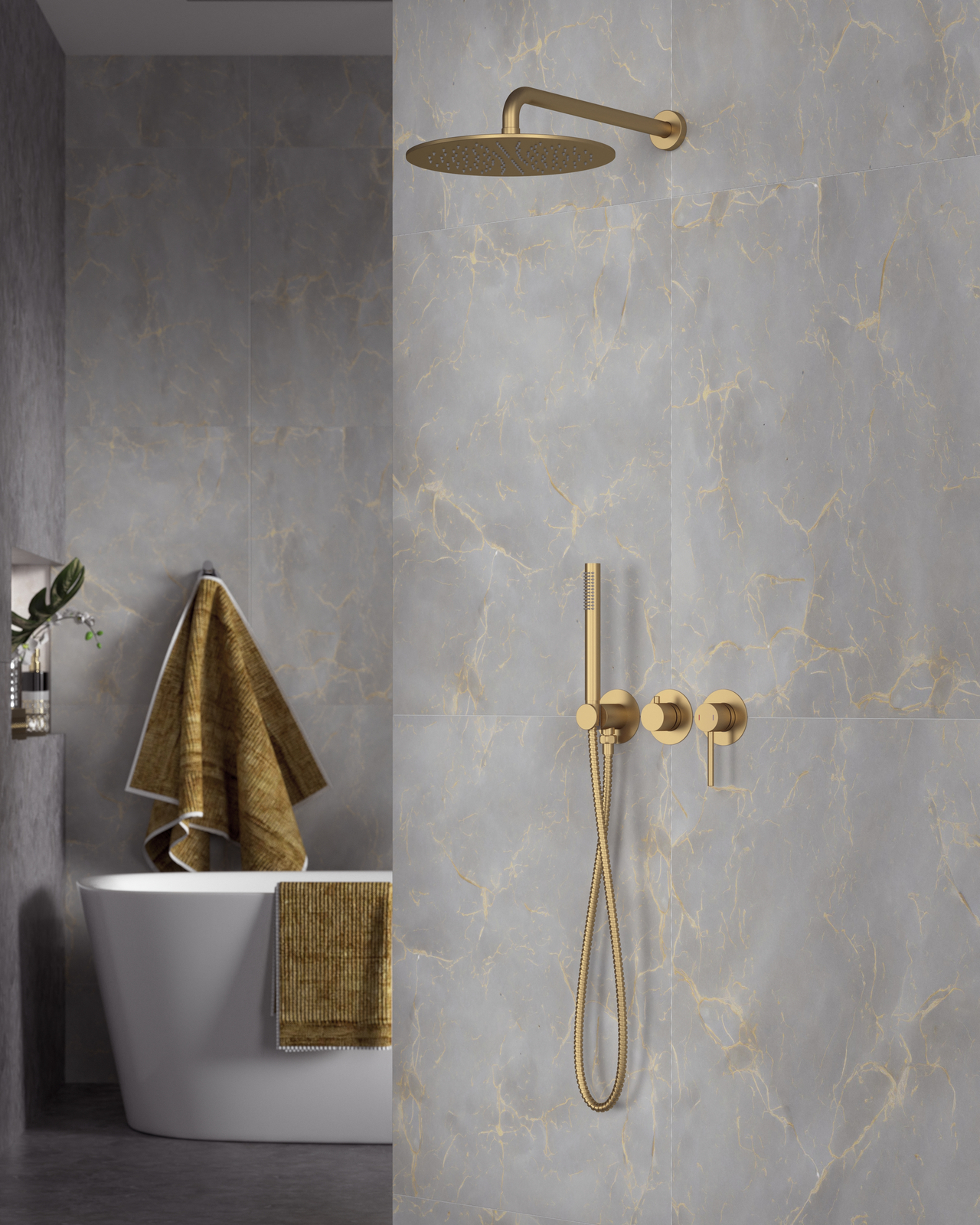 Приобрести душевая система встроенная timo saona sx-2349/17sm золото матовое