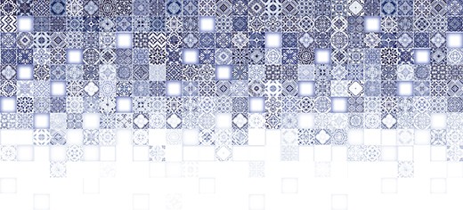 Приобрести плитка настенная cersanit hammam blue многоцветный рельеф