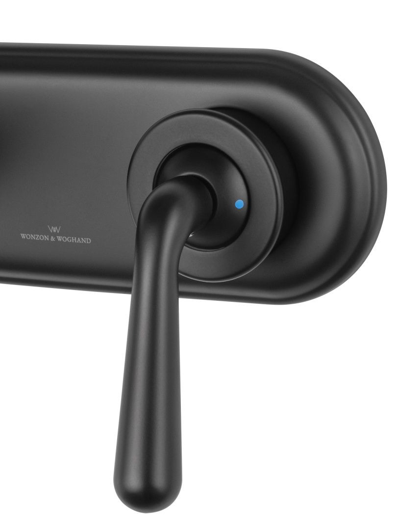 Приобрести смеситель для раковины встраиваемый wonzon & woghand steam, черный матовый (ww-88869008-mb)