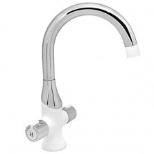 Gappo Смеситель для раковины G1049, белый\хром 85250