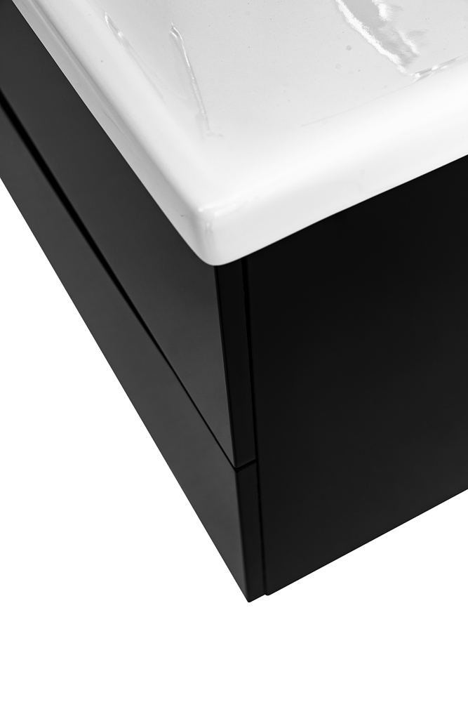 Приобрести belbagno тумба с раковиной marino-cer 100 см, подвесная nero lucido, белая раковина