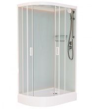 Frank Душевая кабина F411R White, асимметричная, правосторонняя