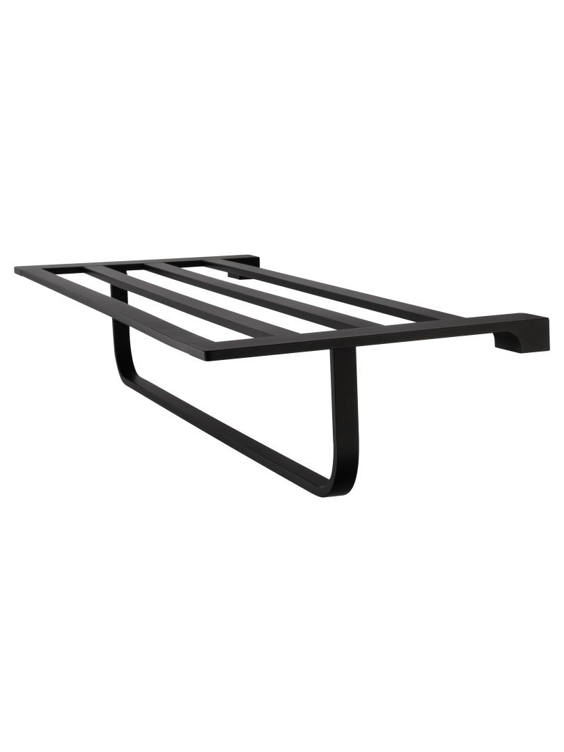 Приобрести полотенцедержатель с полкой wonzon & woghand eclipse, черный (ww-9181-bl)