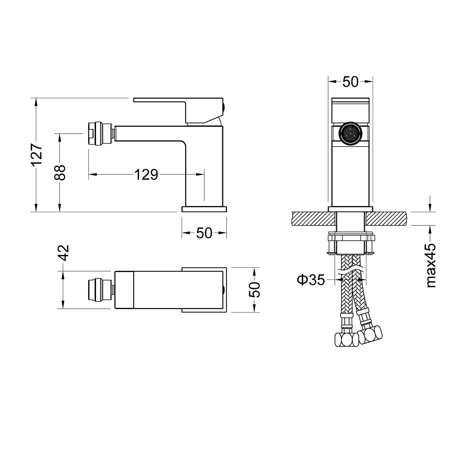 Приобрести смеситель для биде timo selene 2062/00f хром
