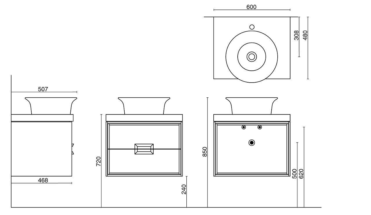 Приобрести столешница kerama marazzi риальто 60 см cn60\sg560400r