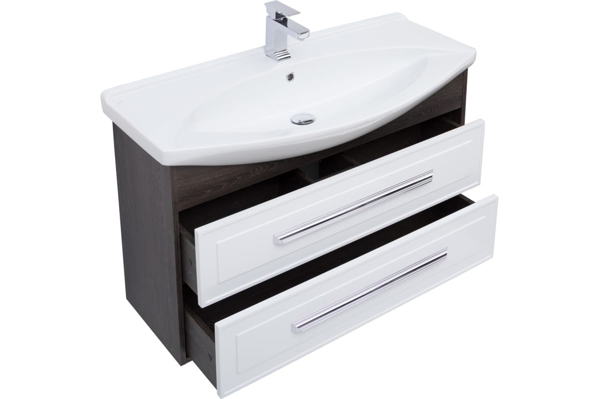 Приобрести aquanet тумба с раковиной остин 105 см, дуб кантербери