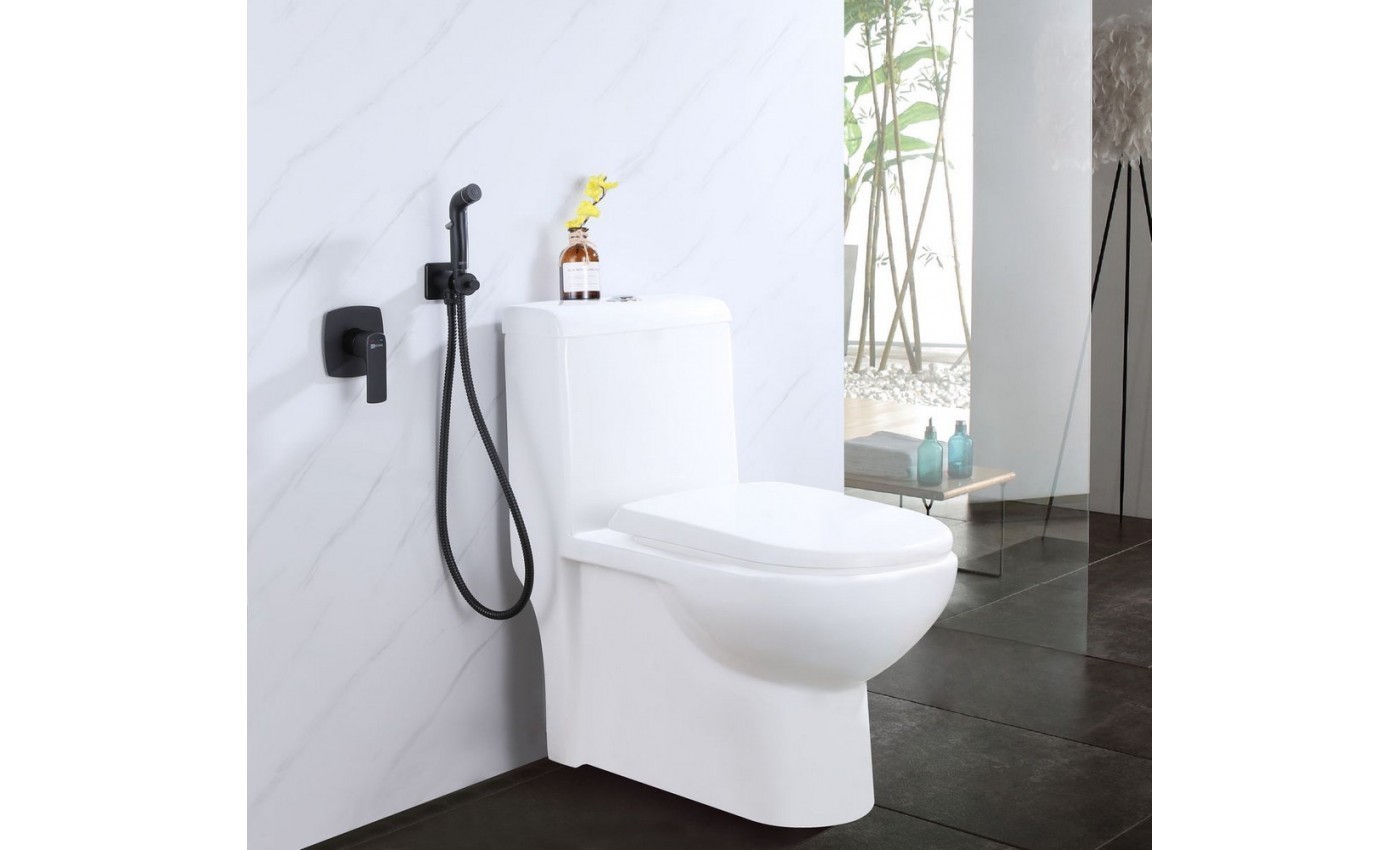 Приобрести lemark смеситель ursus с гигиеническим душем, скрытый монтаж, черный lm7219bl