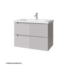 Caprigo Тумба с раковиной TERMIN-Smalty META 80 см, серая, эмаль