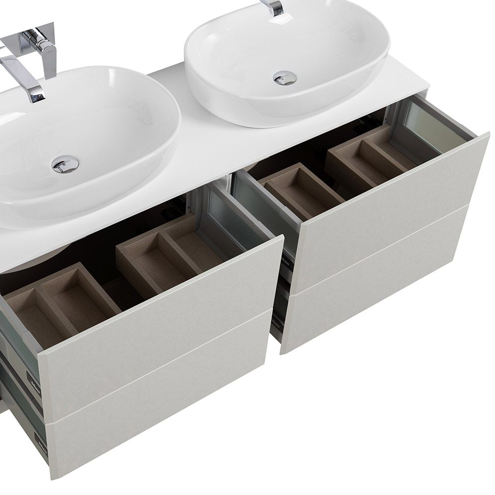 Приобрести cezares тумба со столешницей подвесная bellagio 140 см bianco opaco, белая 54714