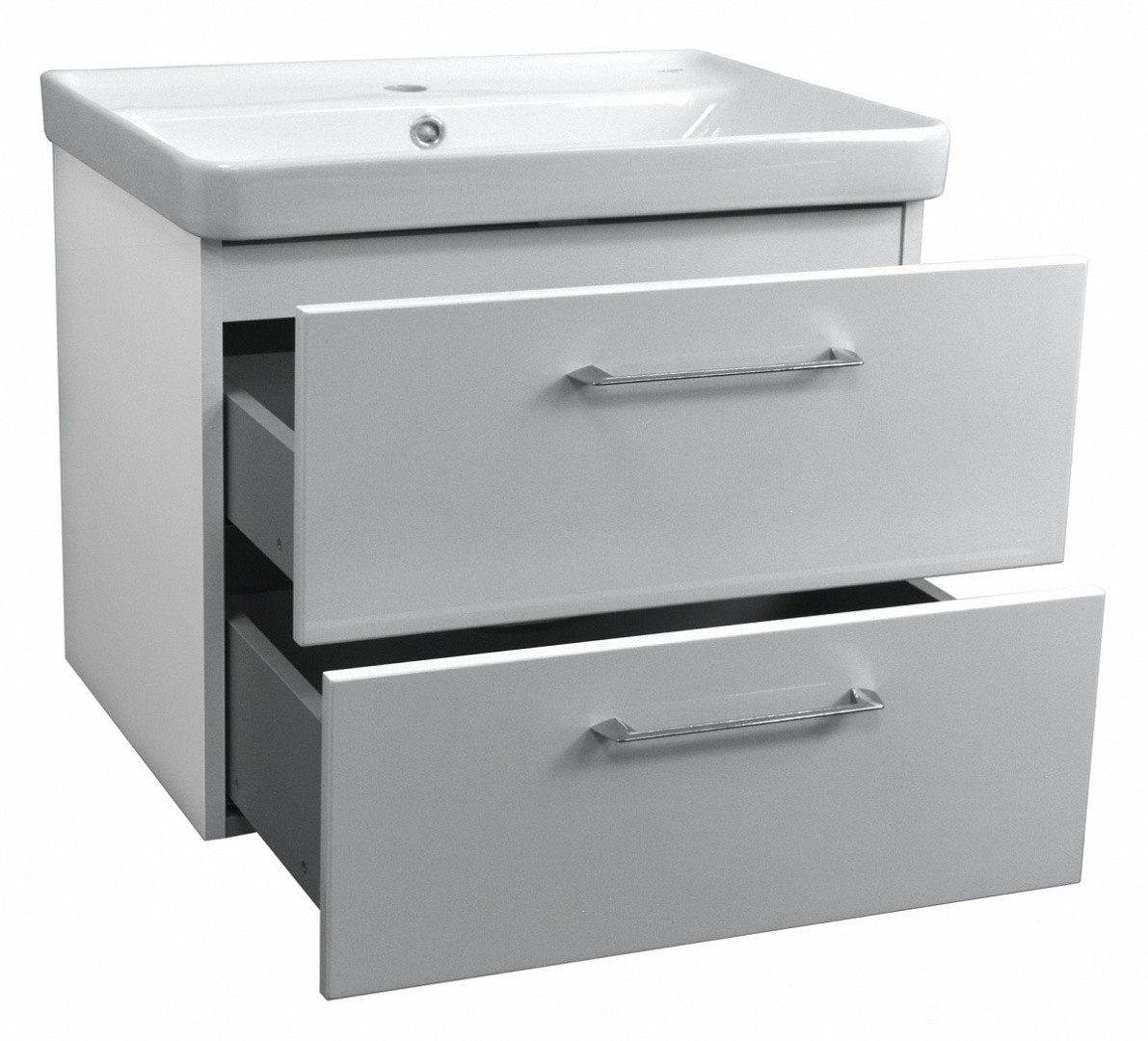 Приобрести azario тумба подвесная с раковиной ника 70х56см. белая, cs00080144