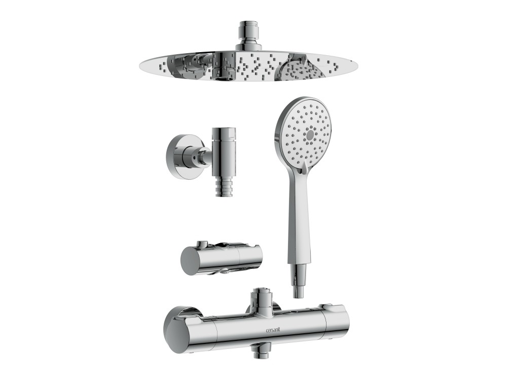Приобрести душевая система cersanit odra с термостатом