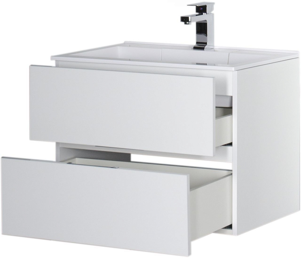 Приобрести aquanet тумба с раковиной алвита 70 см, белая