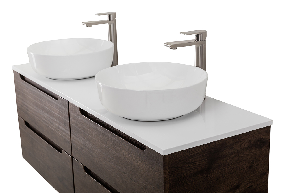 Приобрести belbagno тумба со столешницей etna 140 см, подвесная rovere moro