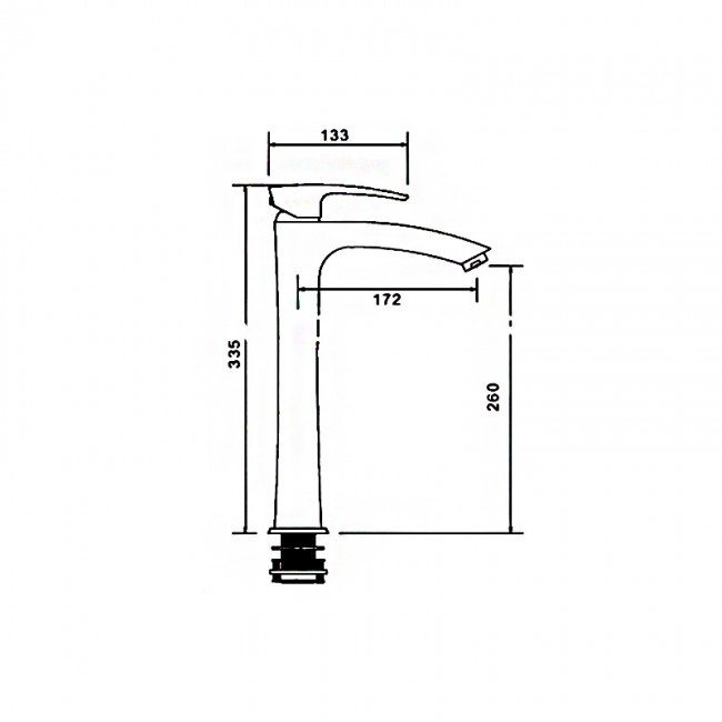 Приобрести gappo смеситель для раковины g1007-42, высокий, бронза 27939