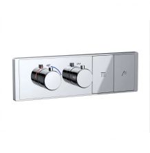 Термостатическая панель смесителя встраиваемая на 2 потребителя WONZON & WOGHAND, Хром (WW-INF162A-CR)
