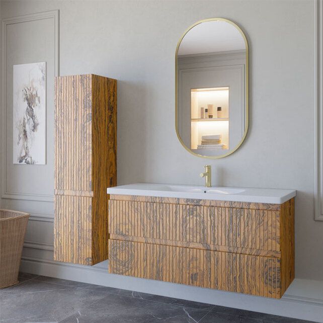 Приобрести caprigo тумба с раковиной forte-albero stripe 120 см, палисандр, шпон