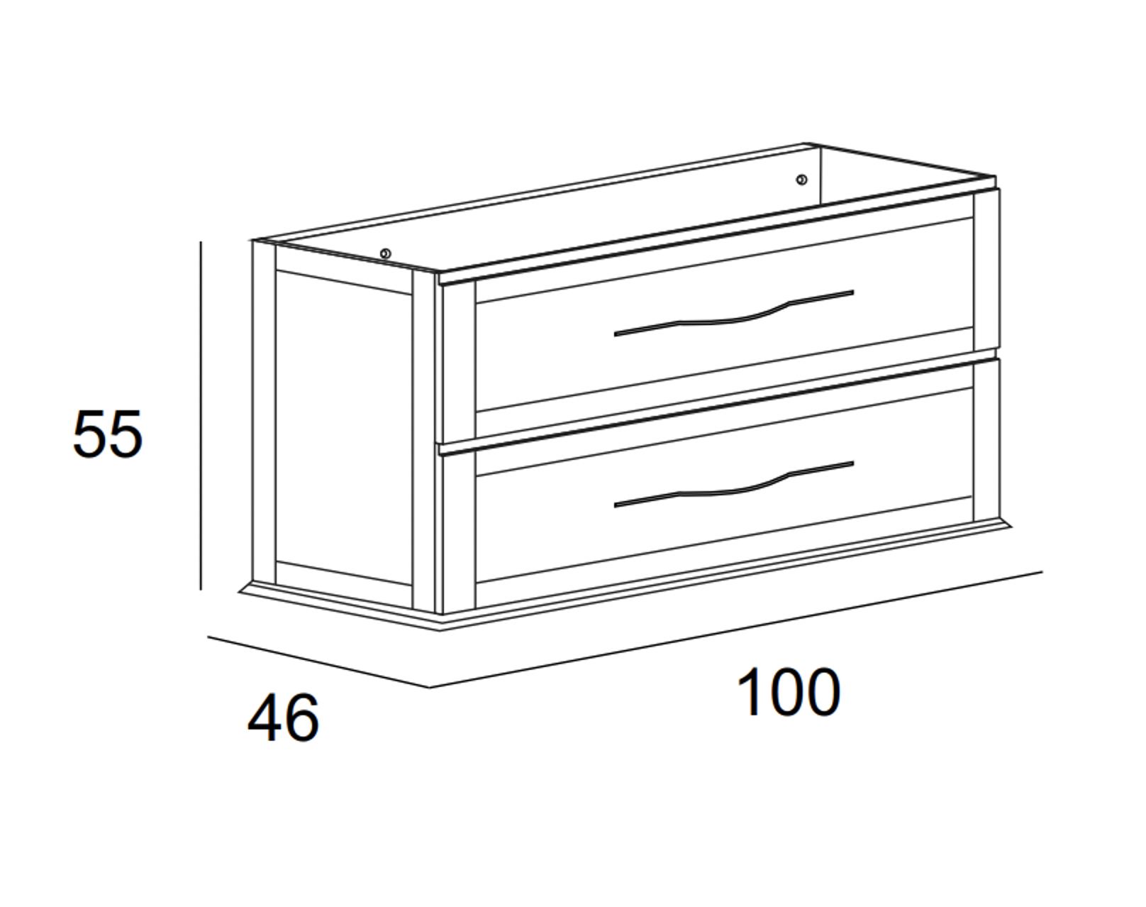 Приобрести cezares тумба подвесная с раковиной tiffany 100 см bianco opaco, белая матовая 54951