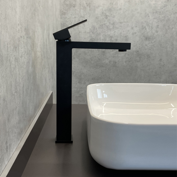 Приобрести comforty высокий смеситель для раковины 31 см, черный матовый, fc045b-cmt