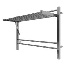 Terminus Полотенцесушитель Горизонт П8 80х60 см, с полкой, электрический, хром