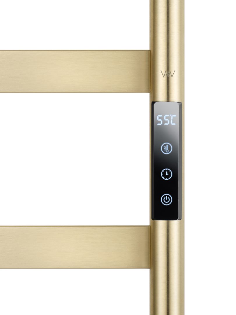 Приобрести полотенцесушитель электрический напольный wonzon & woghand bremen, брашированное золото (ww-a207-bg)