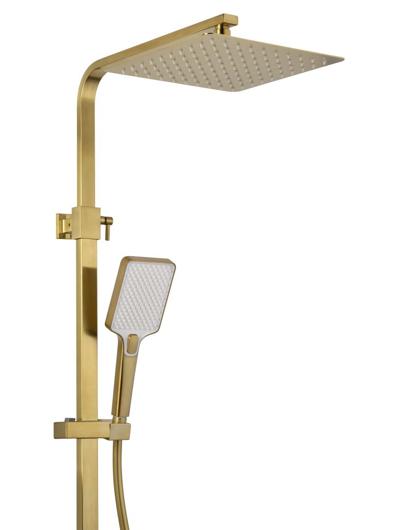 Приобрести душевая система wonzon & woghand edge, брашированное золото (ww-88739003-bg)