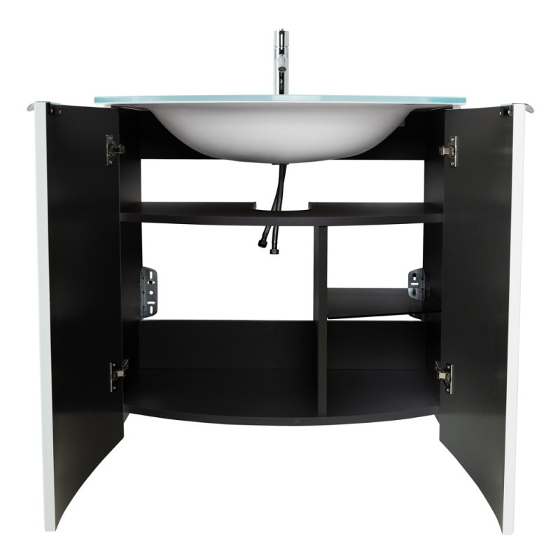 Приобрести cezares тумба подвесная с раковиной rialto 69х70см, графит