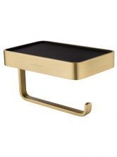 Держатель для туалетной бумаги с полкой WONZON & WOGHAND ROMA, Бронза (WW-7236)