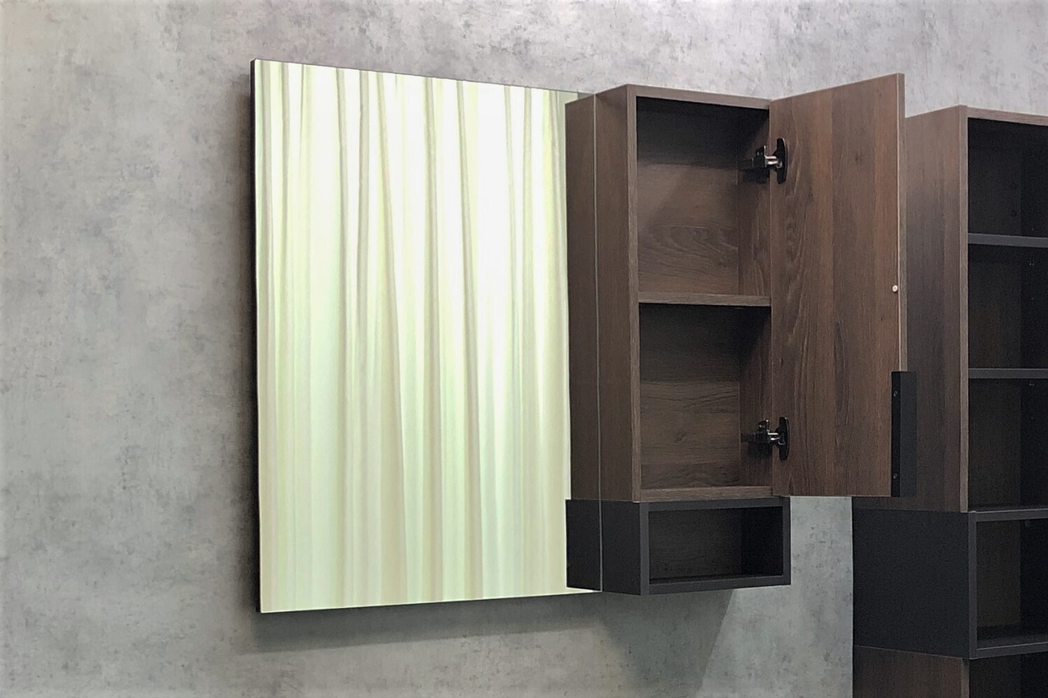 Приобрести сomforty зеркало-шкаф "франкфурт-90" дуб шоколадно-коричневый