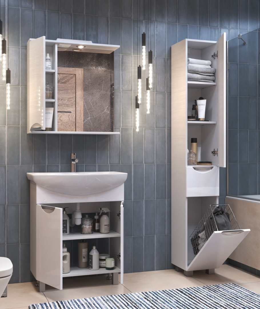 Приобрести vigo тумба с раковиной callao 60см, 2 дверцы, напольная, белая tn.cal.bal.60.2d