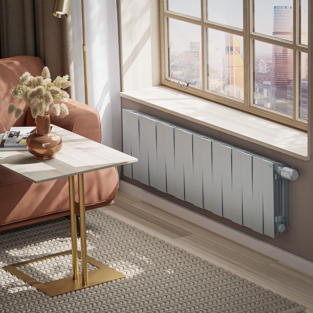 Приобрести royal thermo радиатор биметаллический pianoforte 300 /silver satin ( серебристый ) vdr - 16 секц.