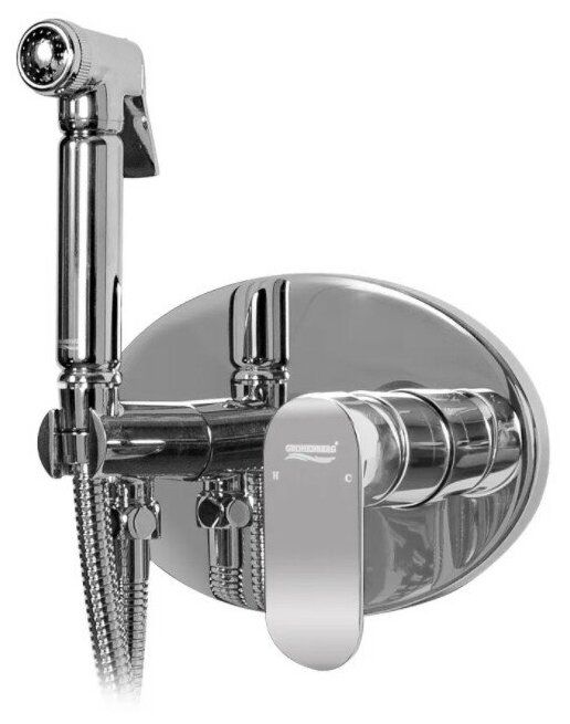 Приобрести grocenberg смеситель с гигиеническим душем, хром gb003cr