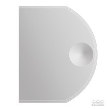 CEZARES Зеркало 60х80 см, с увиличением, LED подсветкой, антизапатеватель 45029