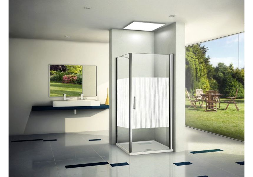 Приобрести ограждение душевое bas pandora cr-80-t-ch 80х80 см (узор)