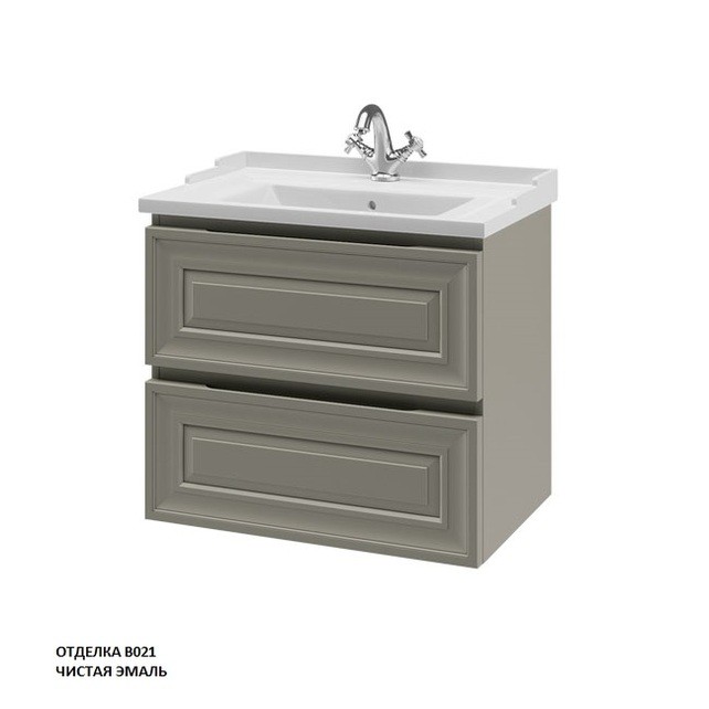 Приобрести caprigo тумба с раковиной подвесная ponza 70 см, темно серая 13520-030.000.00.20