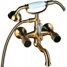 Boheme Смеситель для ванны Royale Cristal, бронза\черные кристаллы 313-Royal/CRST black