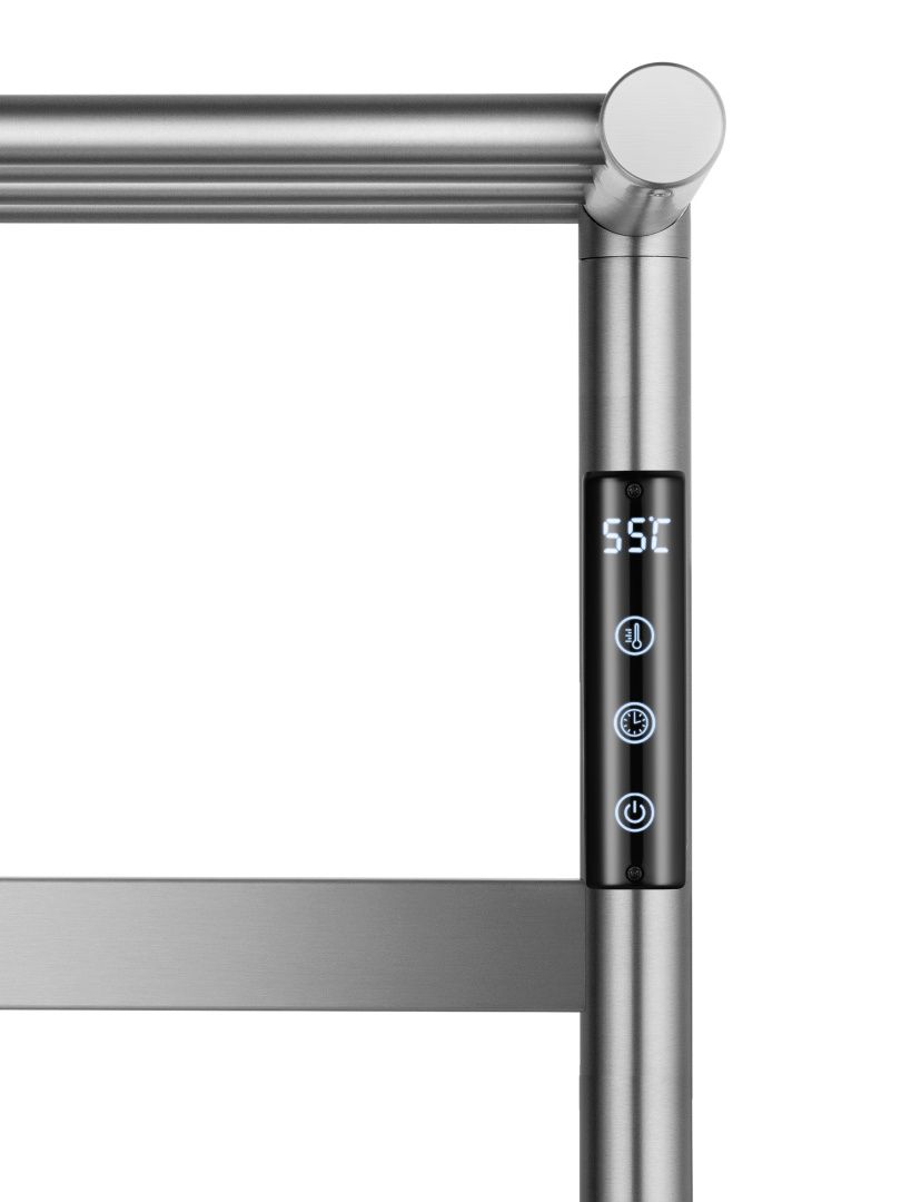 Приобрести полотенцесушитель электрический с полкой wonzon & woghand essen, брашированный никель (ww-a402-br)