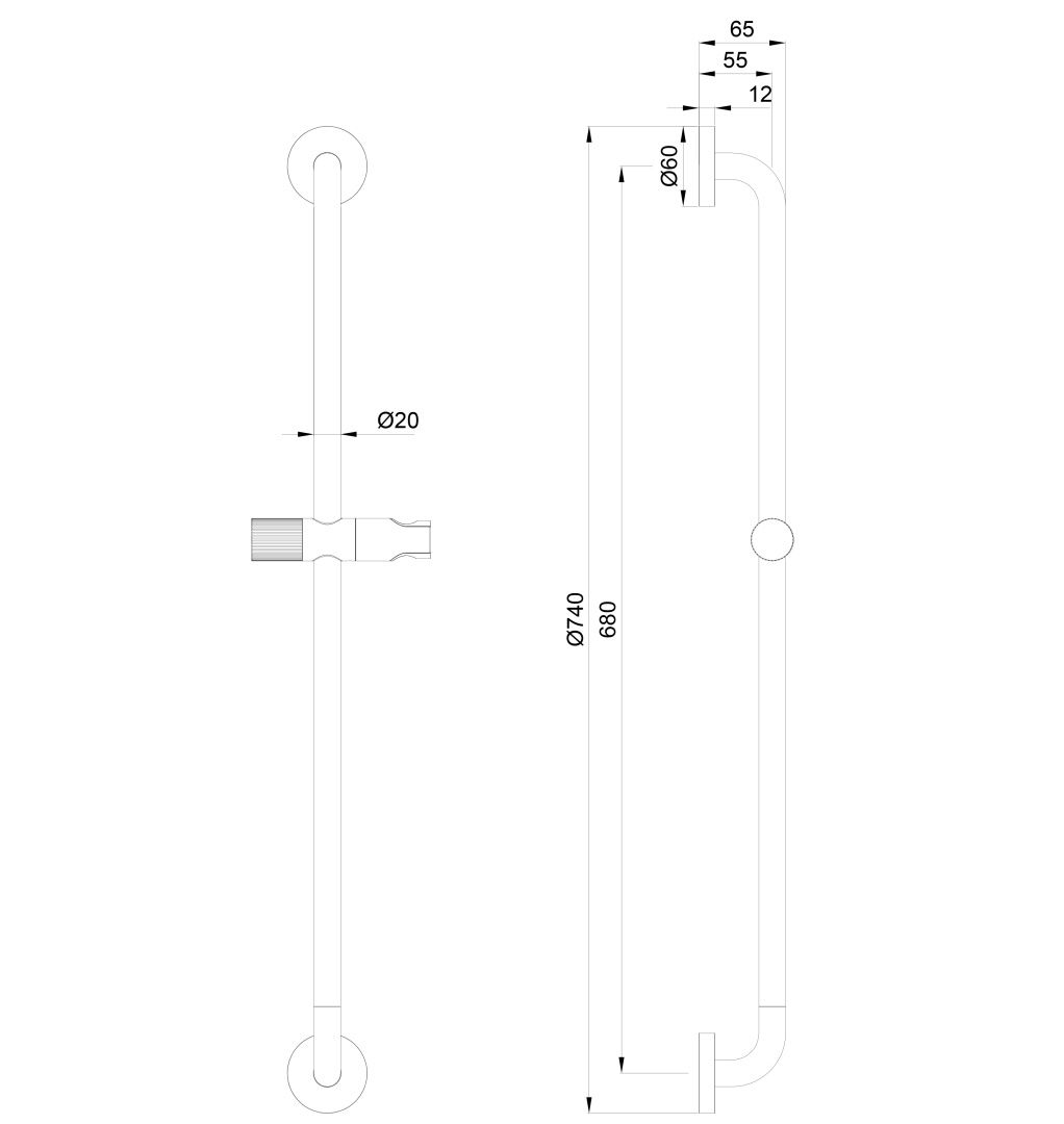 Приобрести душевая штанга wonzon & woghand, черный матовый (ww-sl05-mb)