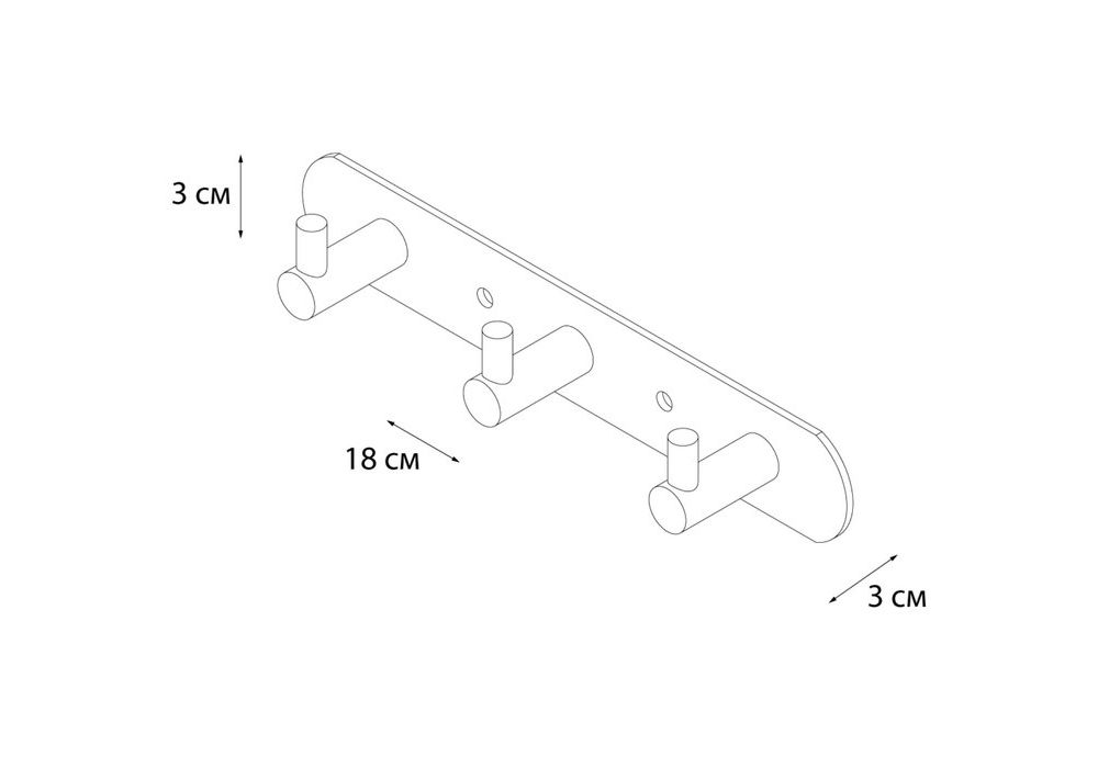 Приобрести fx-31005-3 hotel планка 3 крючка