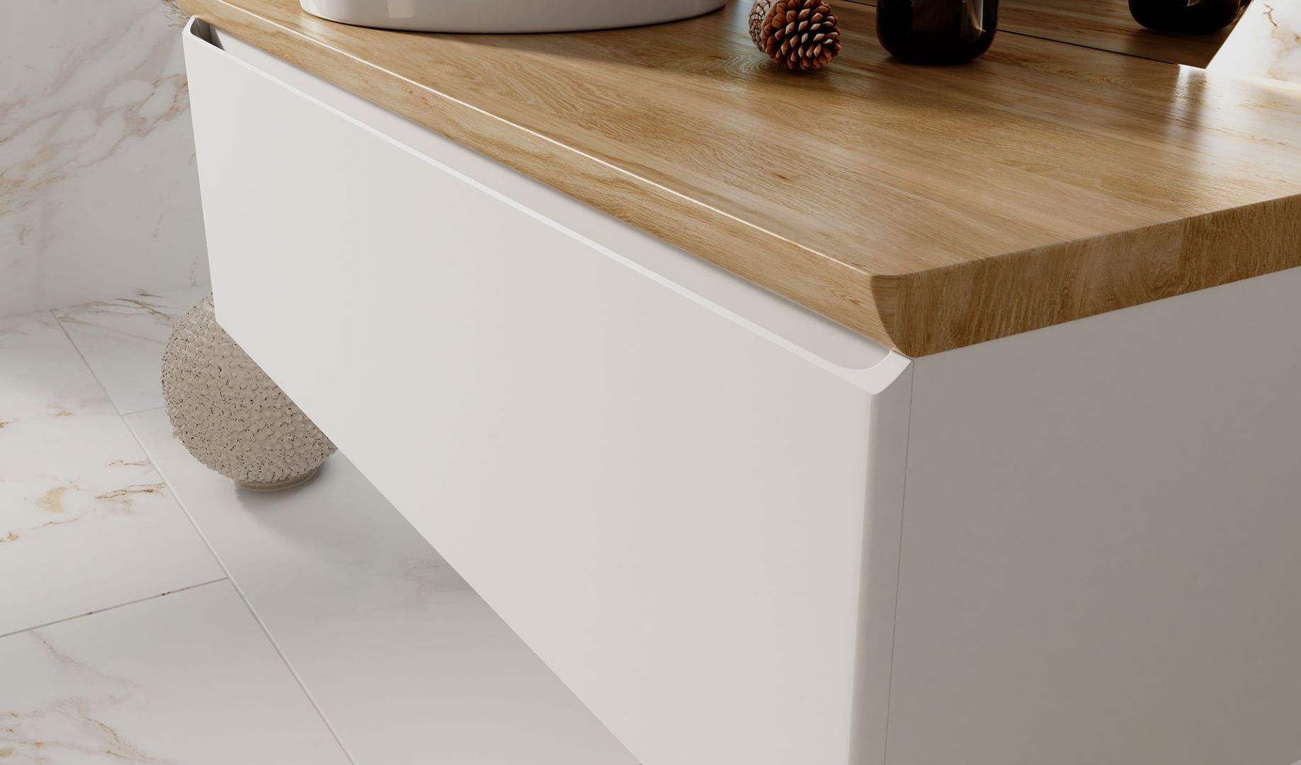 Приобрести jorno тумба подвесная solis 120 см со столешницей, белая