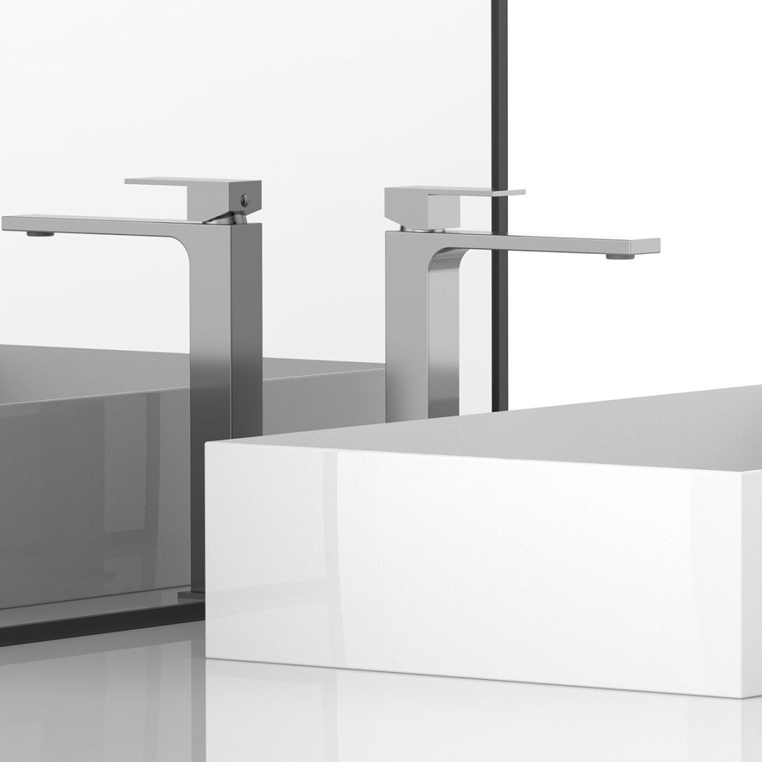 Приобрести vincea высокий смеситель для раковины cube, хром vbf-1c02ch