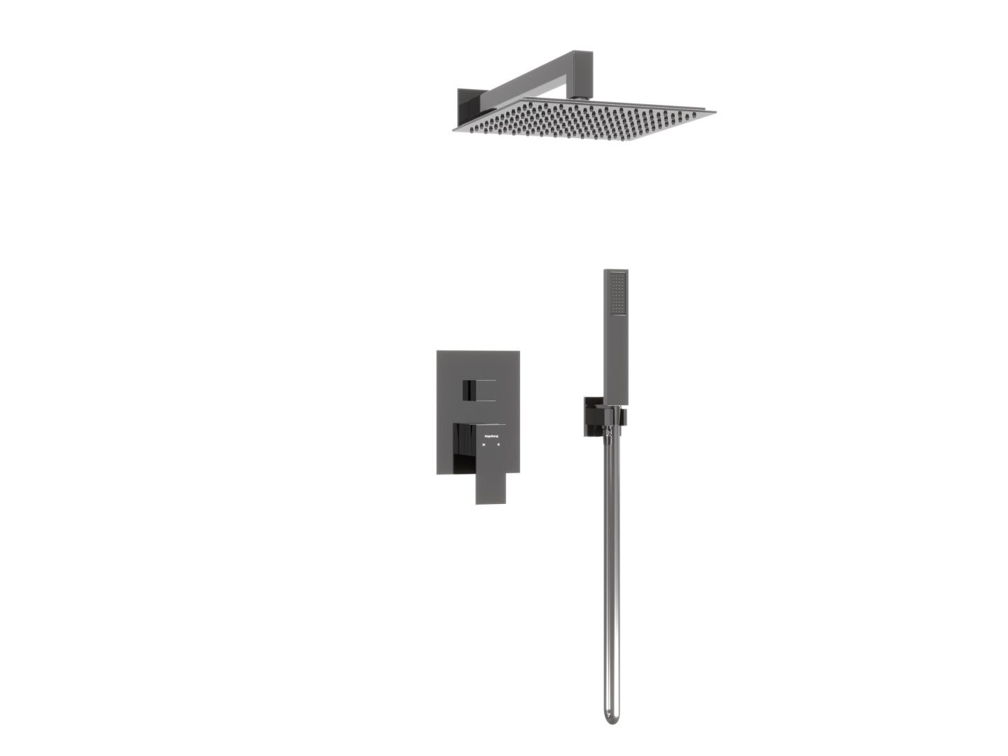 Приобрести hayzburg встраиваемая душевая система, черный хром hb-1002bch