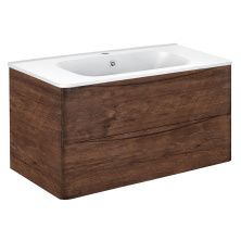 Vincea Тумба подвесная Paola 100 см, темное дерево VMC-2P100RW;VCB-2VP100W