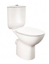 Унитаз компакт безободковый RAK Ceramics Morning с крышкой микролифт