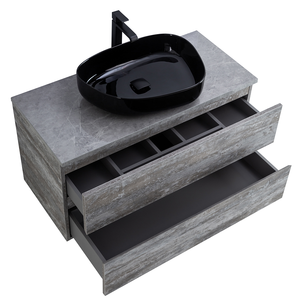 Приобрести cezares тумба со столешницей molveno 46 100 см legno grigio, серая molveno 46-100-2c-so-lg