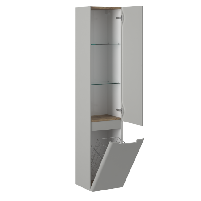 Приобрести briz пенал подвесной prato light 35 см, светло серый, матовый, п6к-35