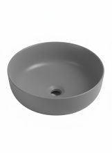 Накладная раковина круглая WONZON & WOGHAND ERIE, серый матовый (WW-RN4076-MG)